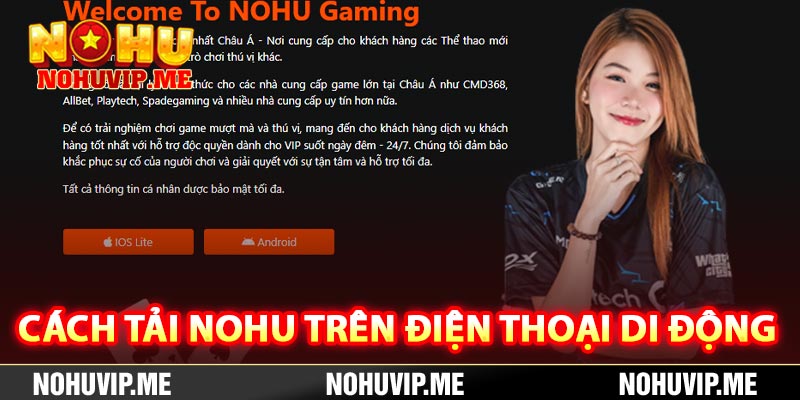 Cách tải Nohu trên điện thoại di động