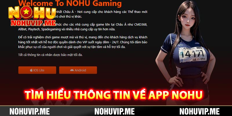 Tìm hiểu thông tin về app Nohu